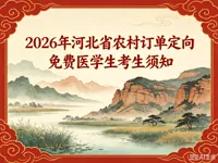 2026年河北省农村订单定向免费医学生考生须知